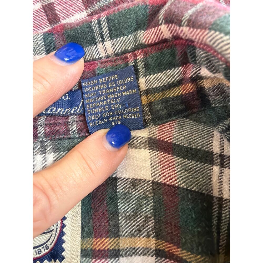 G.H. Bass & Co Wilton Flannel Multicolored Button Up Shirt Size M - Picture 6 of 6